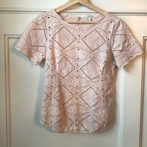 Blush Lace Tee